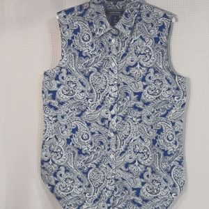 Lands' End Supima Sleeveless Top, XS Sz4